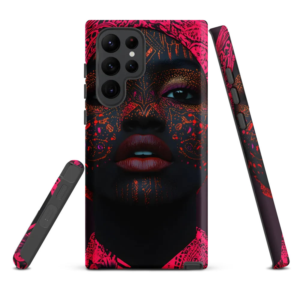 Neon Adornments: A Portrait of Cultural Expression