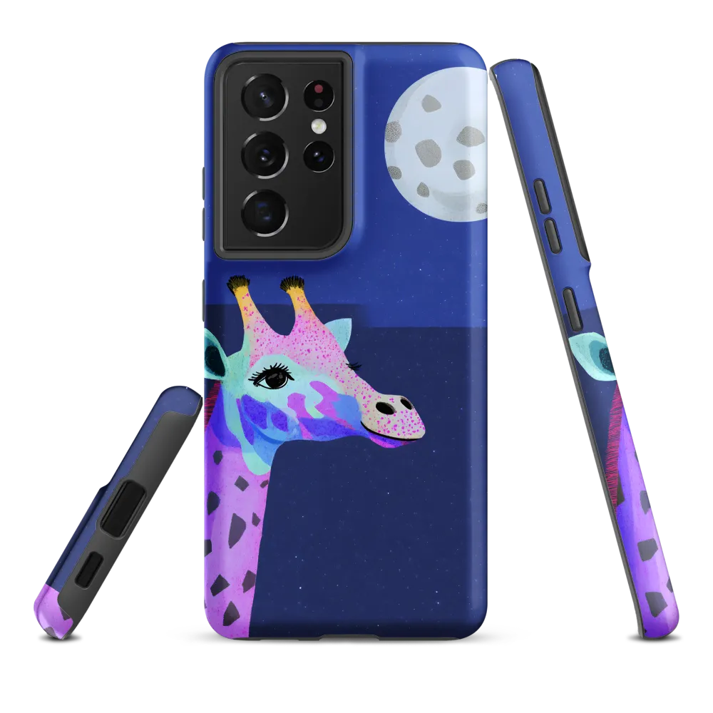 Whimsical Giraffe Under the Stars