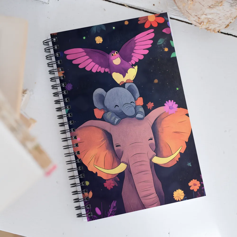 A Whimsical Friendship | Spiral Notebook