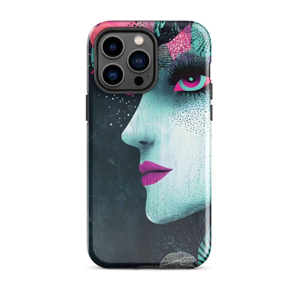 Mystical Beauty in Blue and Pink | Phone Case |  14 Pro Max | Tough Case | Glossy