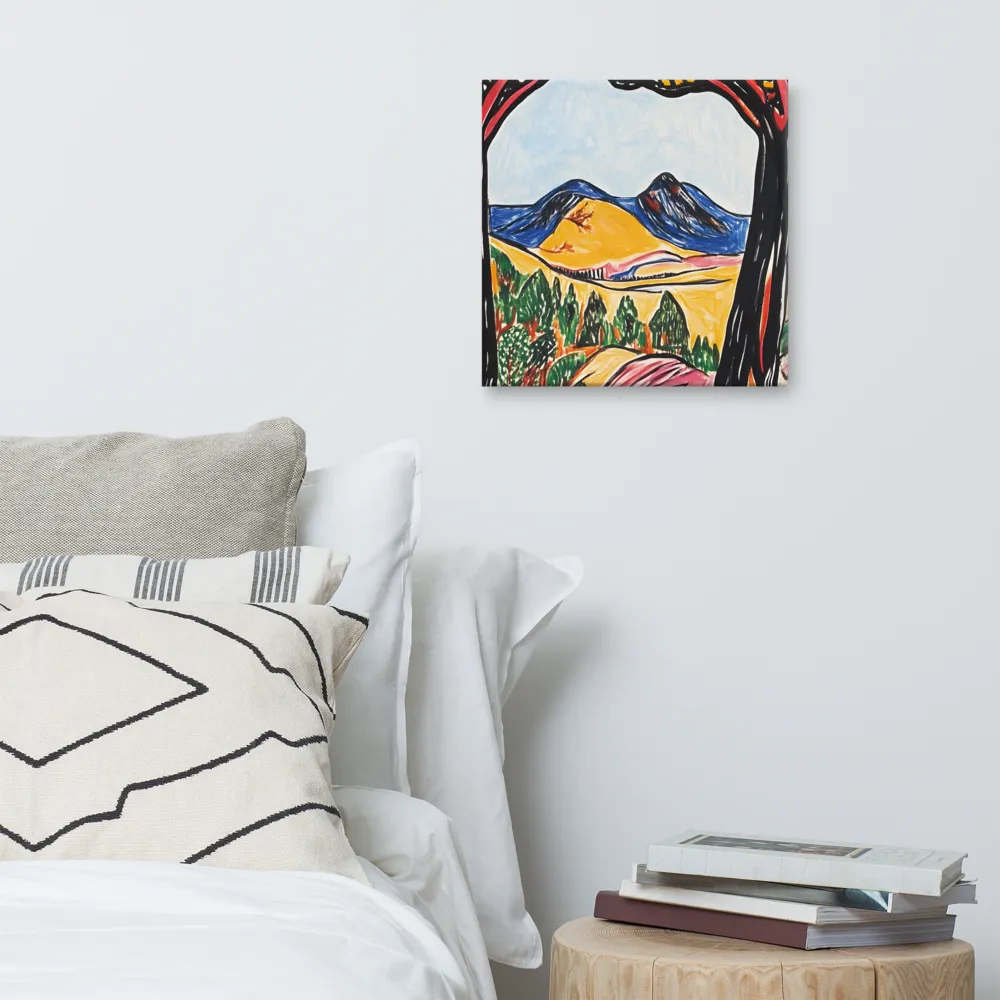 Vibrant Nature's Embrace | Canvas | 16″×16″