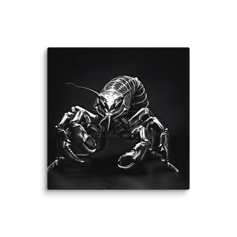 Lobster in Metallic Splendor | Canvas | 37″×37″