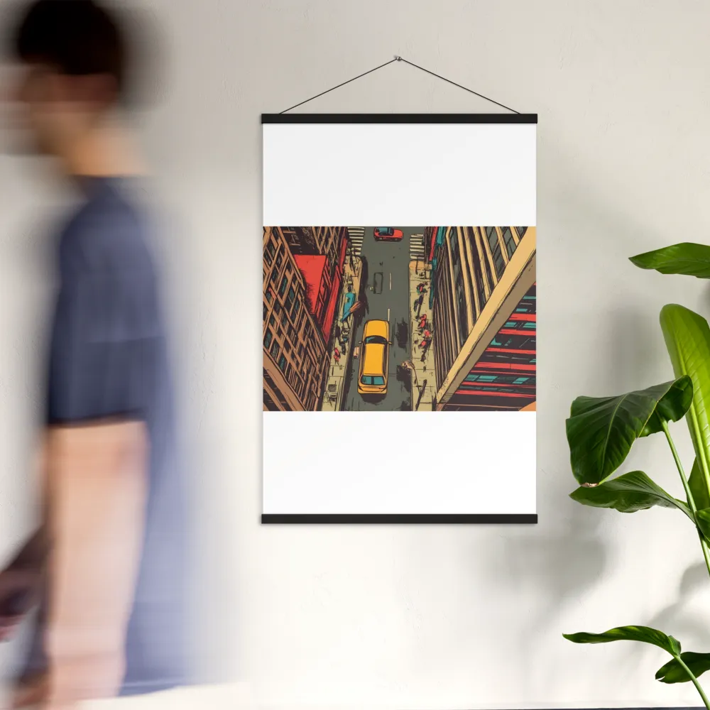 Urban Symphony | Poster With Black Wood Hanger | 24″×36″