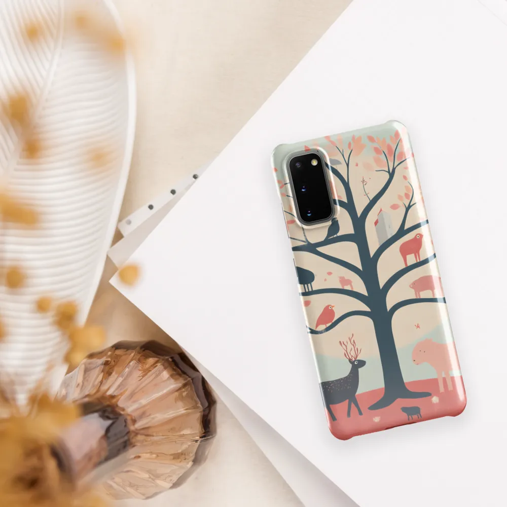 Whimsical Tree with Playful Creatures