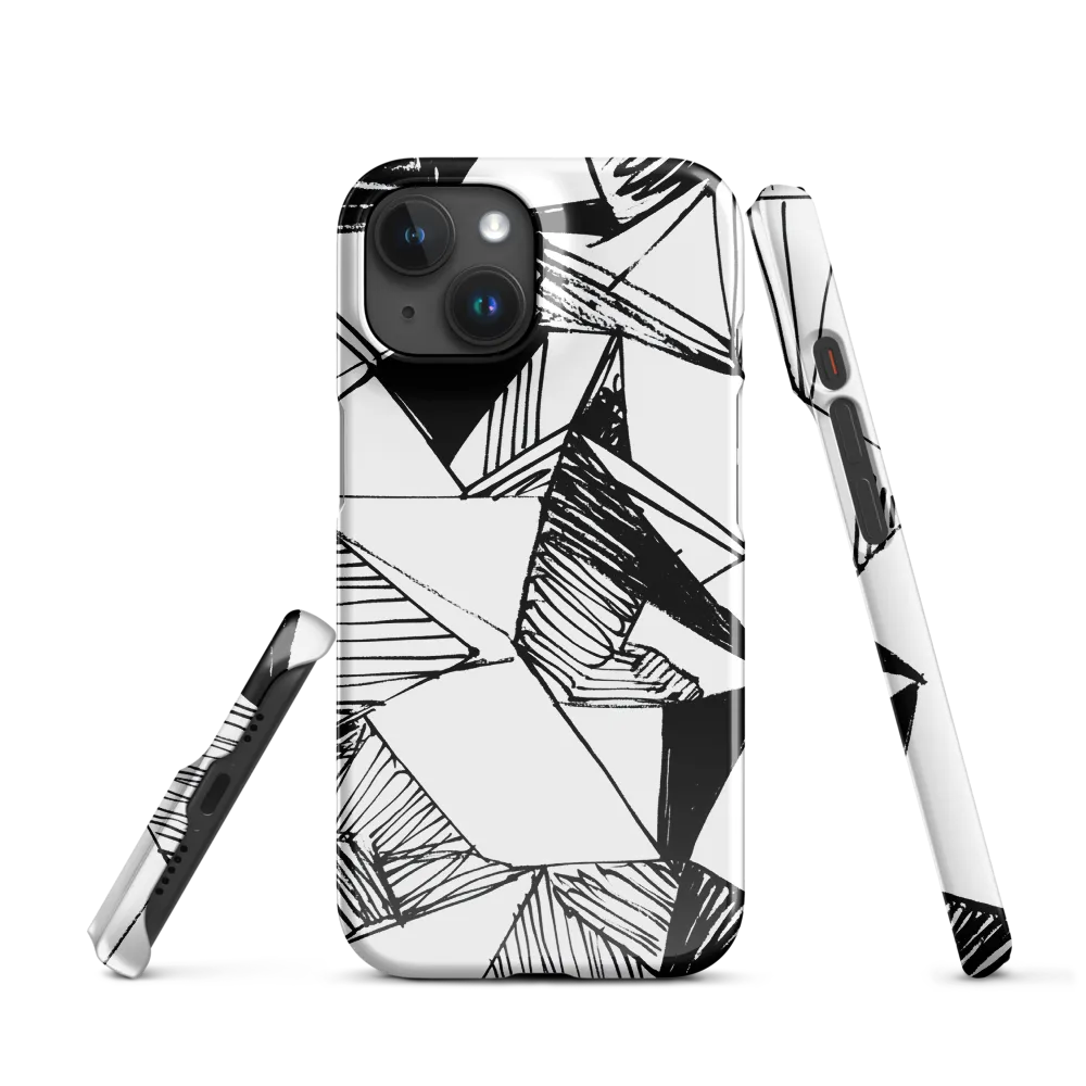Dynamic Geometry in Ink | Phone Case |  15 | Snap Case | Glossy