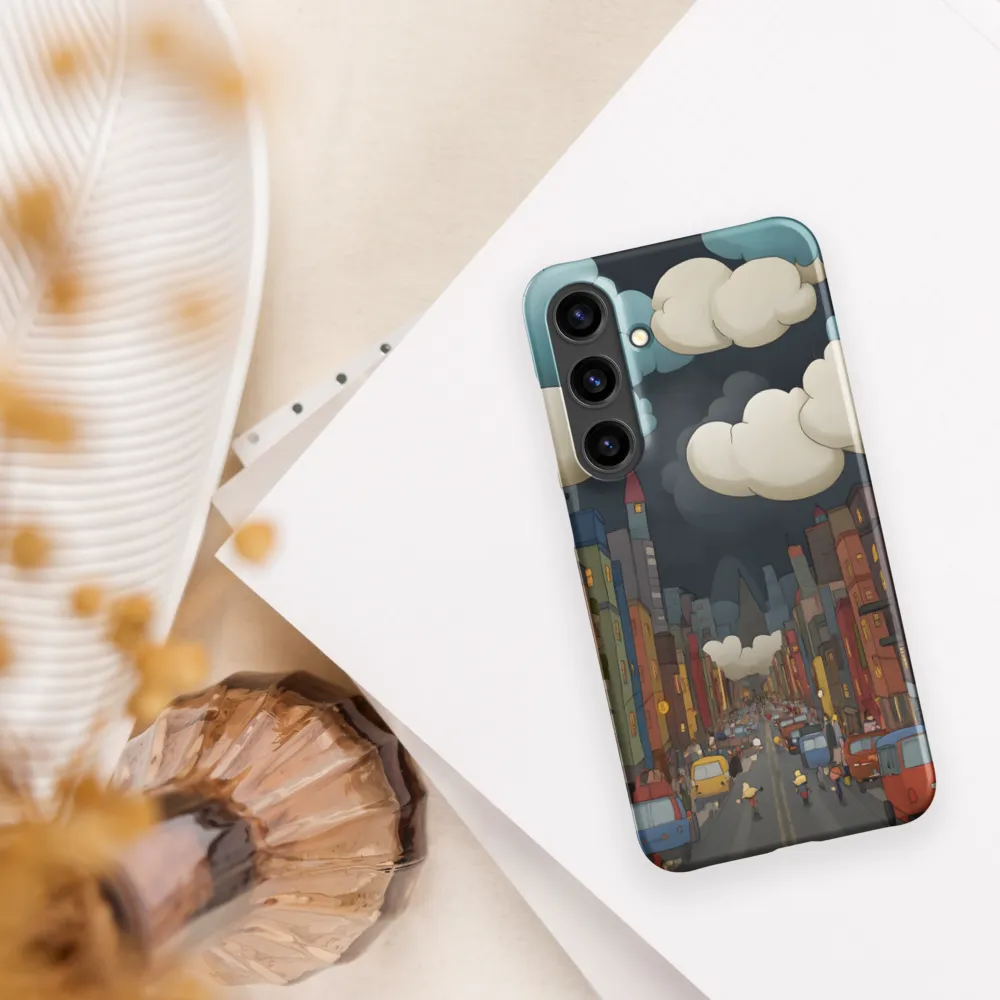 Urban Symphony: A City Awakens at Dusk | Phone Case |  S24 Plus | Snap Case | Matte