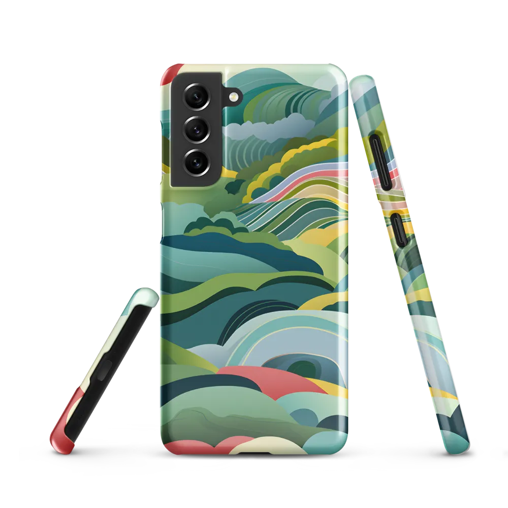 Waves of Serenity | Phone Case |  S21 | Snap Case | Glossy