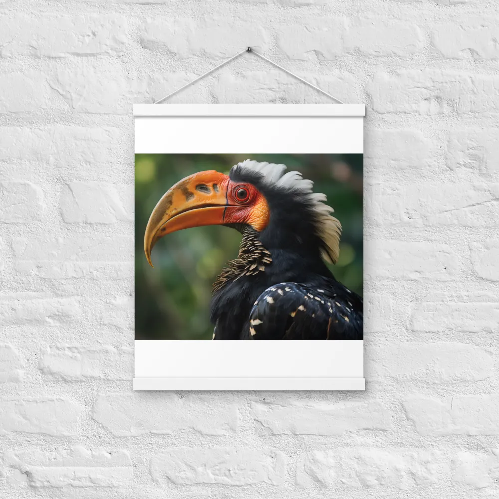 Majesty of the Hornbill | Poster With White Wood Hanger | 16″×20″