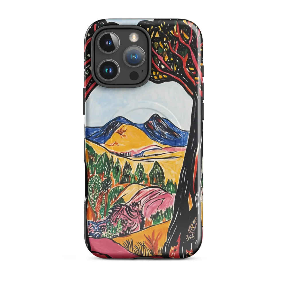 Vibrant Nature's Embrace | Phone Case |  16 Pro Max | MagSafe® Tough Case | Glossy