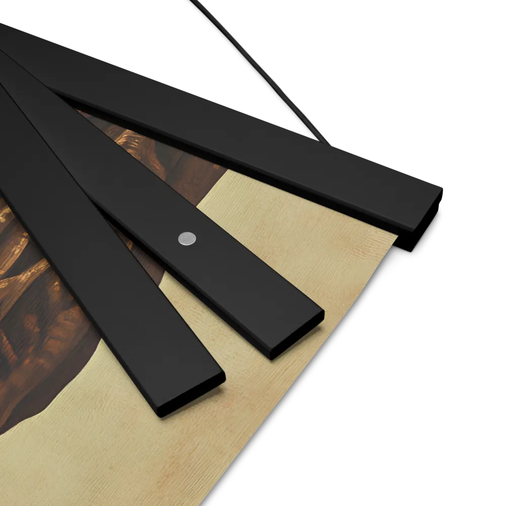 The Mask of Roots | Poster With Black Wood Hanger | 16″×16″