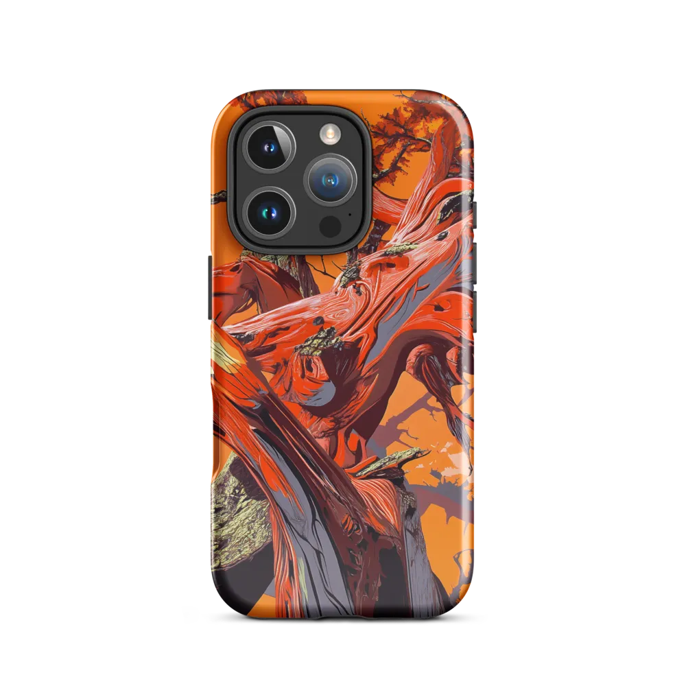 Life in Motion: An Abstract Tree | Phone Case |  16 Pro | Tough Case | Glossy