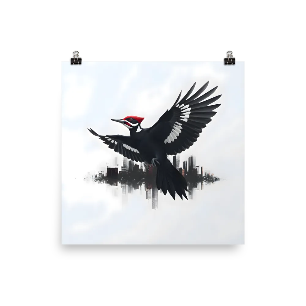 Urban Woodpecker 
 Poster | 10″x 10″