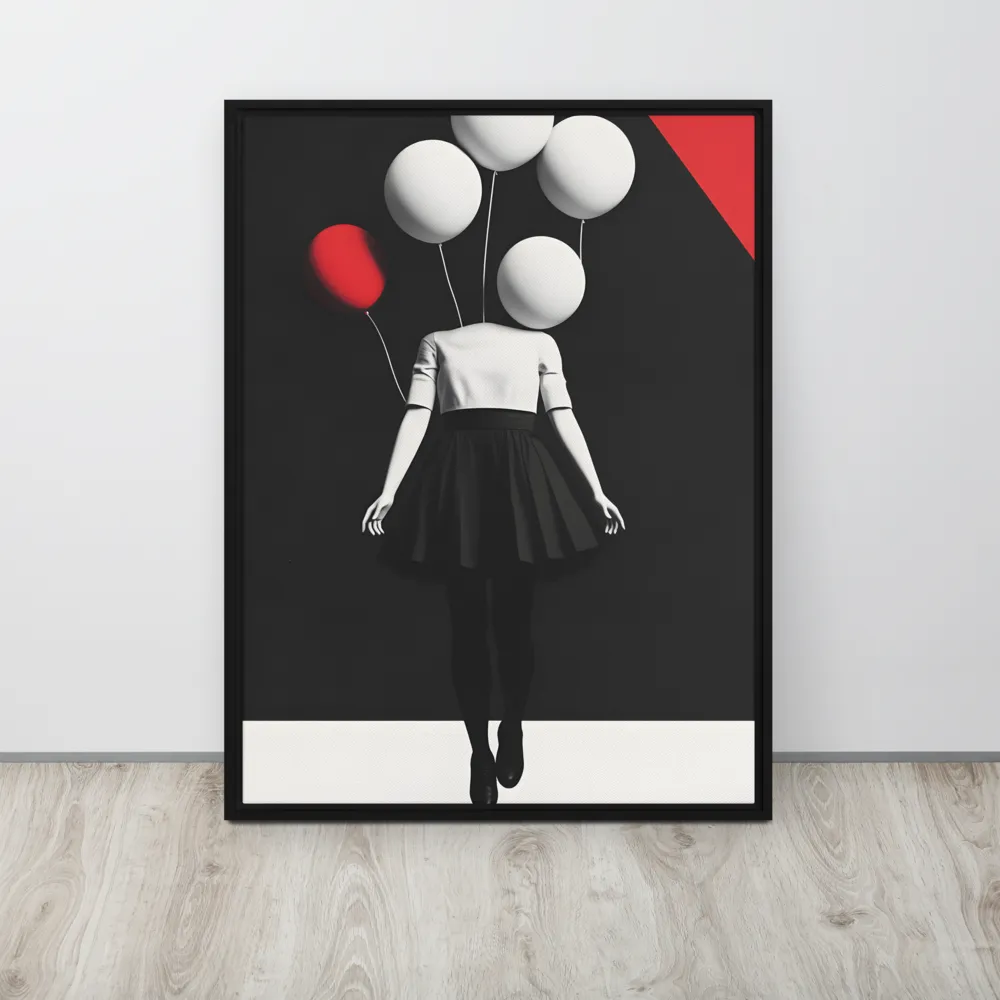 Suspended in Mystery | Canvas with Black Frame | 24″×32″