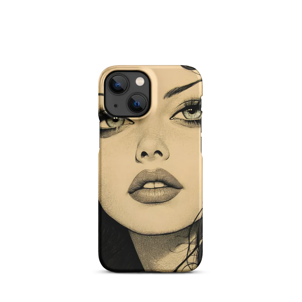 Enigmatic Gaze | Phone Case |  13 Mini | Snap Case | Matte