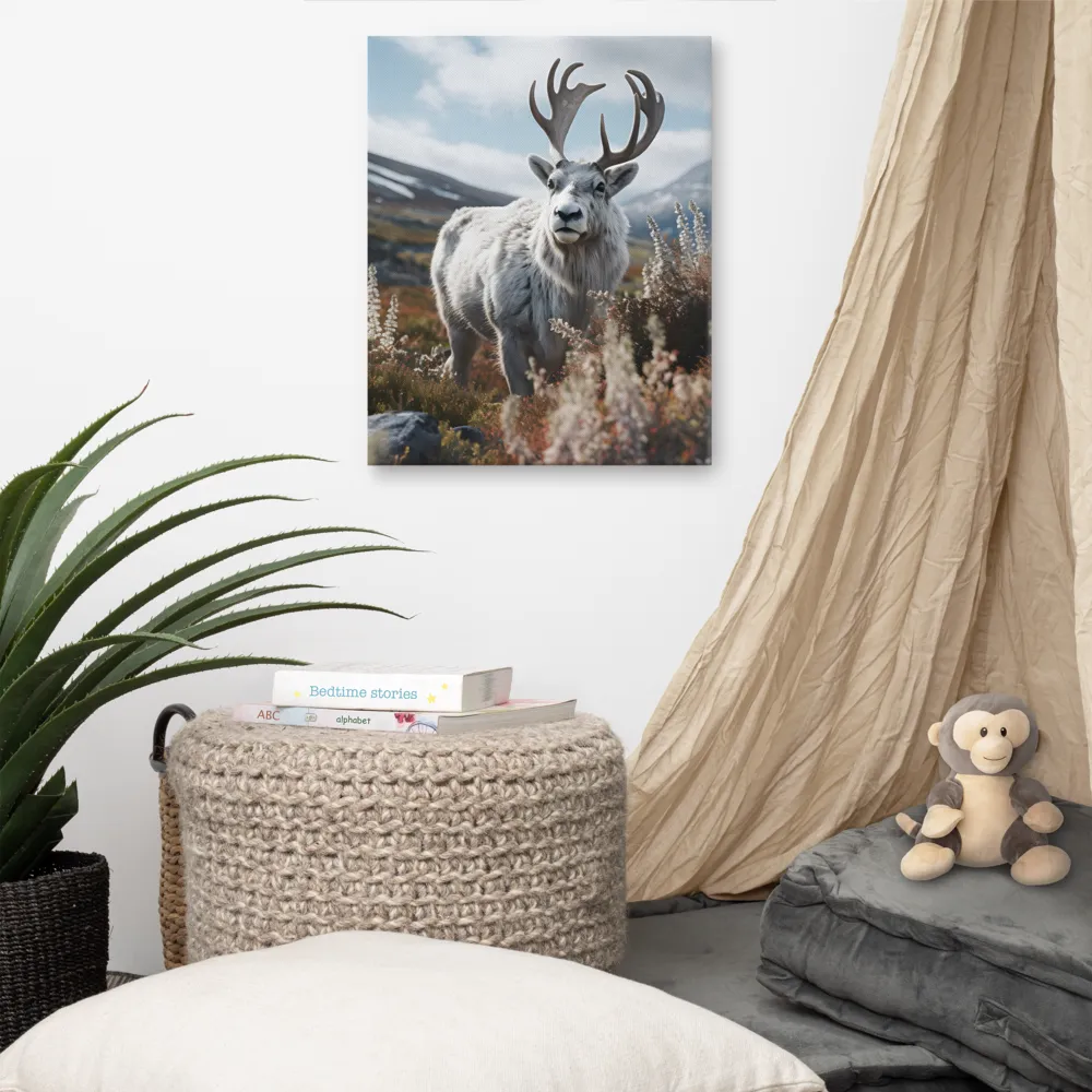 Majestic Harmony: The Reindeer in Nature | Canvas | 16″×20″