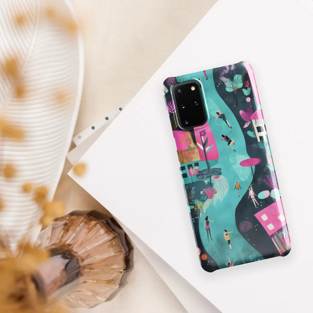 Whimsical Journey Through a Vibrant Landscape | Phone Case |  S20 Plus | Snap Case | Glossy