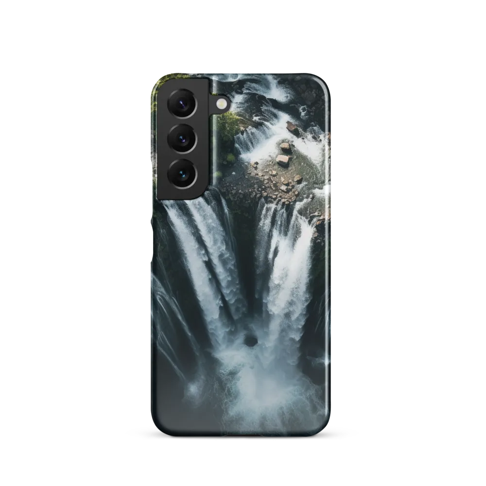 Nature's Power: The Cascading Waterfall | Phone Case |  S22 | Snap Case | Glossy