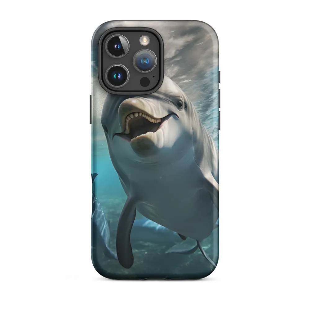 Beneath the Waves: A Dolphin's Dance