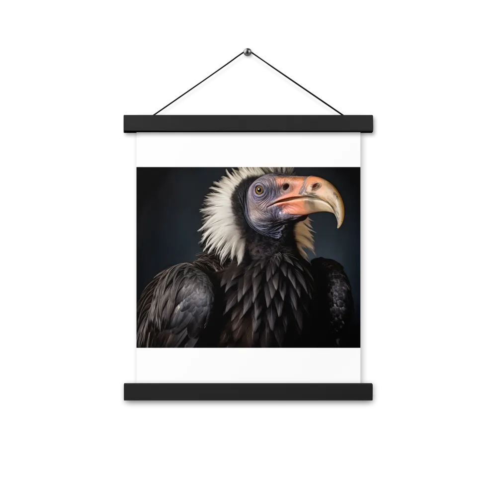 Majestic Vulture Portrait | Poster With Black Wood Hanger | 11″×14″