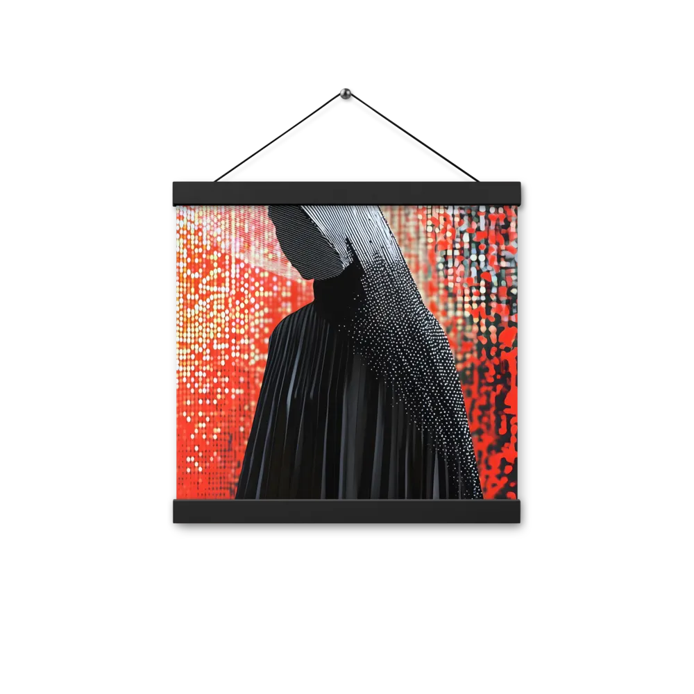 Veil of Modernity | Poster With Black Wood Hanger | 12″×12″