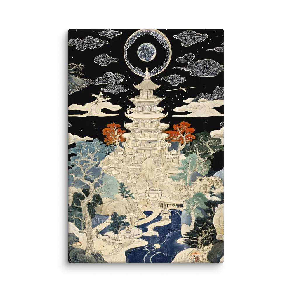 Whispers of the Pagoda | Canvas | 32″×48″