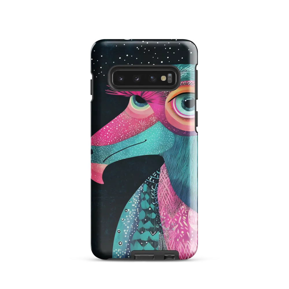 Whimsical Vulture: A Dance of Colors | Phone Case |  S10 | Tough Case | Glossy