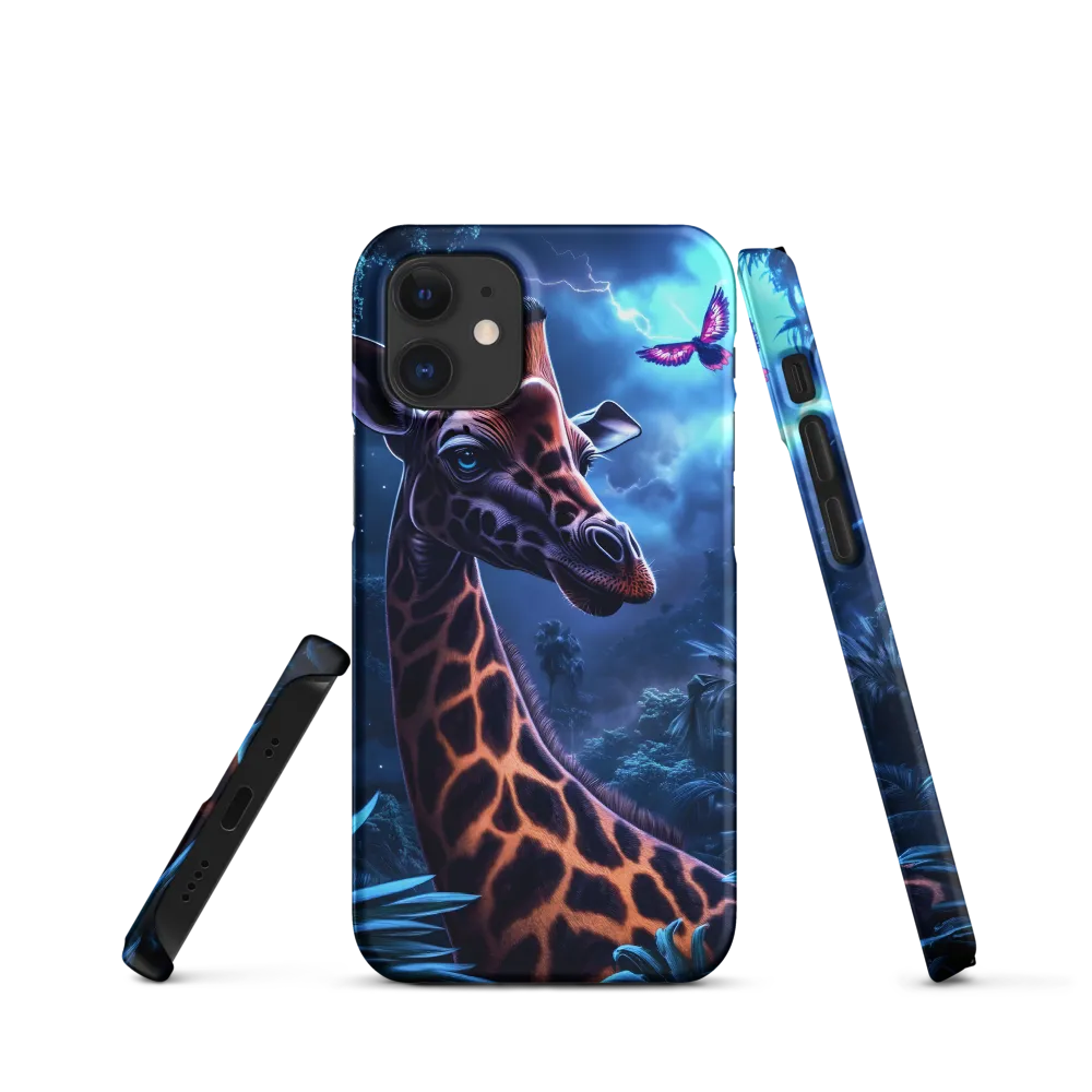 Mystical Giraffe in Twilight Jungle