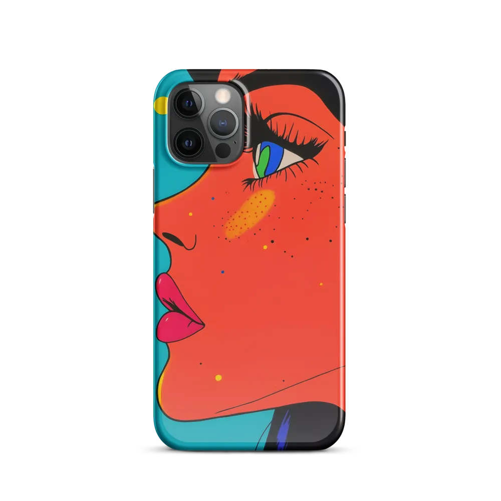 Vibrant Feminine Profile in Pop Art