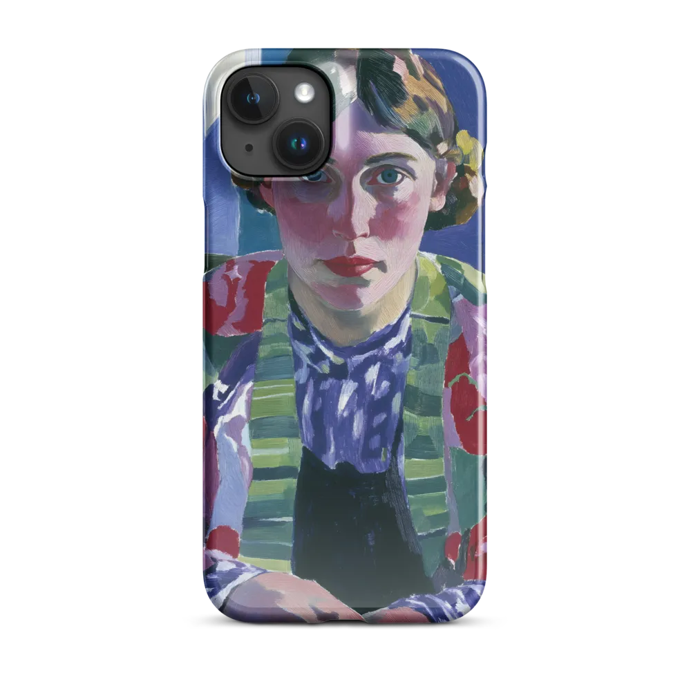 Vibrant Gaze: A Modernist Portrait