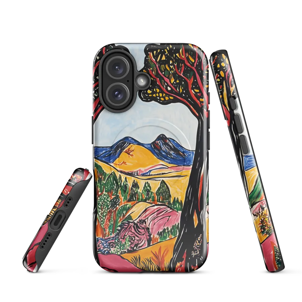 Vibrant Nature's Embrace | Phone Case |  16 | MagSafe® Tough Case | Glossy