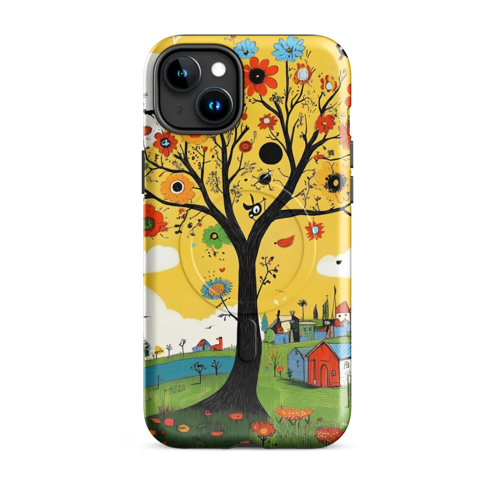 Whimsical Blooms of Life | Phone Case |  15 Plus | MagSafe® Tough Case | Glossy