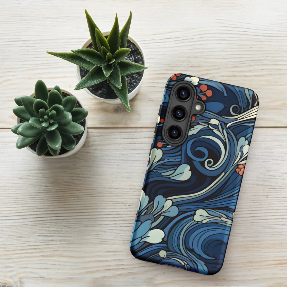 Nature's Elegance: An Oceanic Tapestry | Phone Case |  S24 | Tough Case | Matte