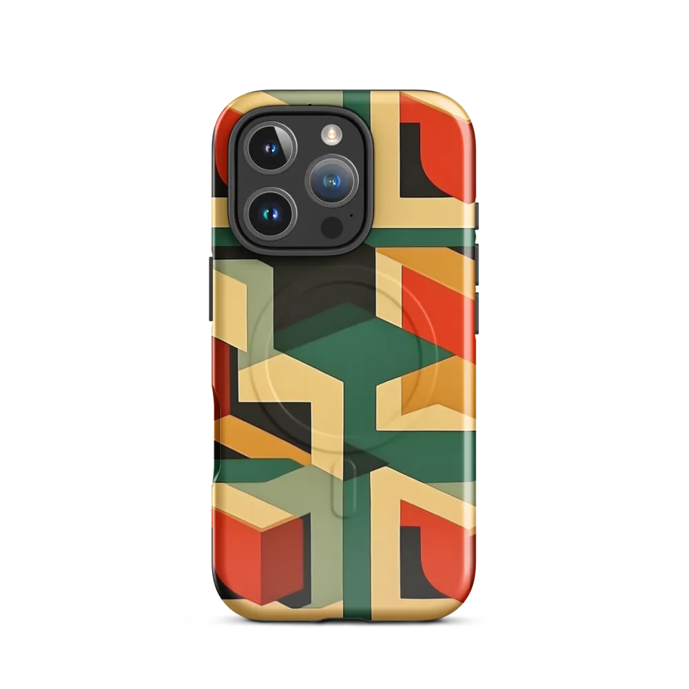 Dynamic Geometry: An Exploration of Form | Phone Case |  16 Pro | MagSafe® Tough Case | Glossy