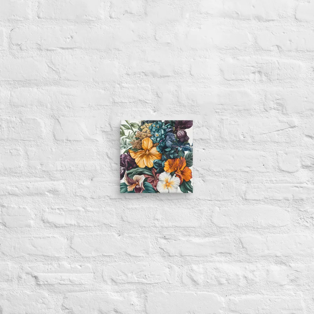 Floral Symphony | Canvas | 8″×8″