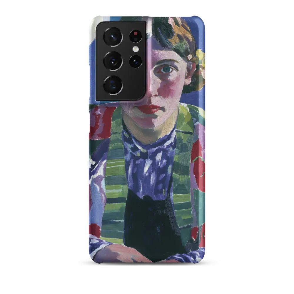 Vibrant Gaze: A Modernist Portrait
