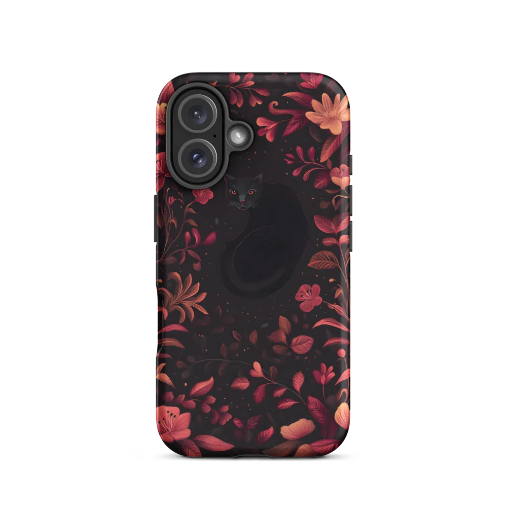 Enigmatic Feline Flora | Phone Case