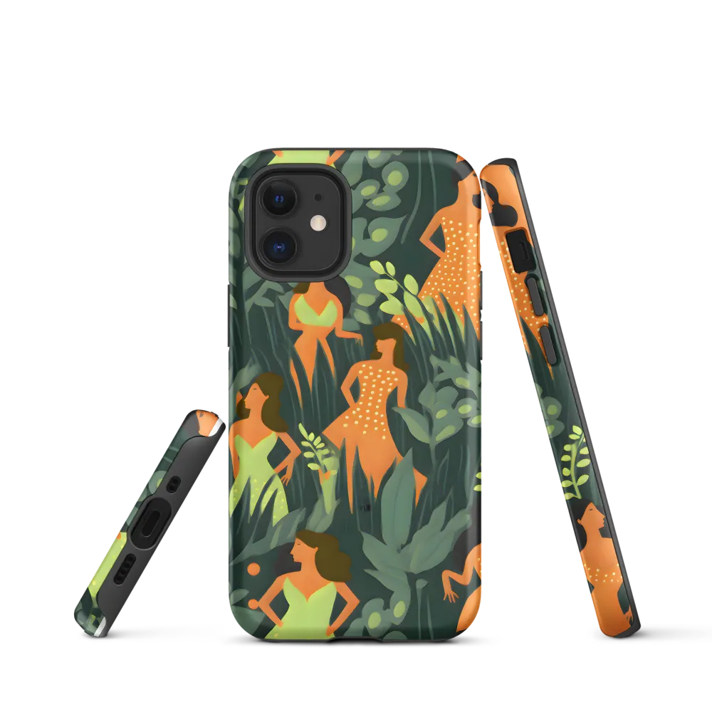 Playful Harmony in Patterns | Phone Case |  12 mini | Tough Case | Matte