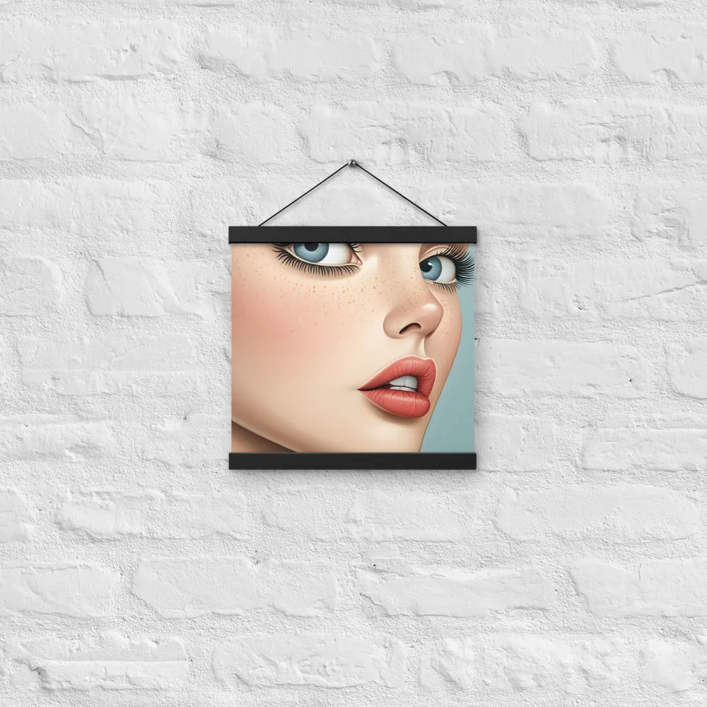 Intriguing Elegance | Poster With Black Wood Hanger | 12″×12″