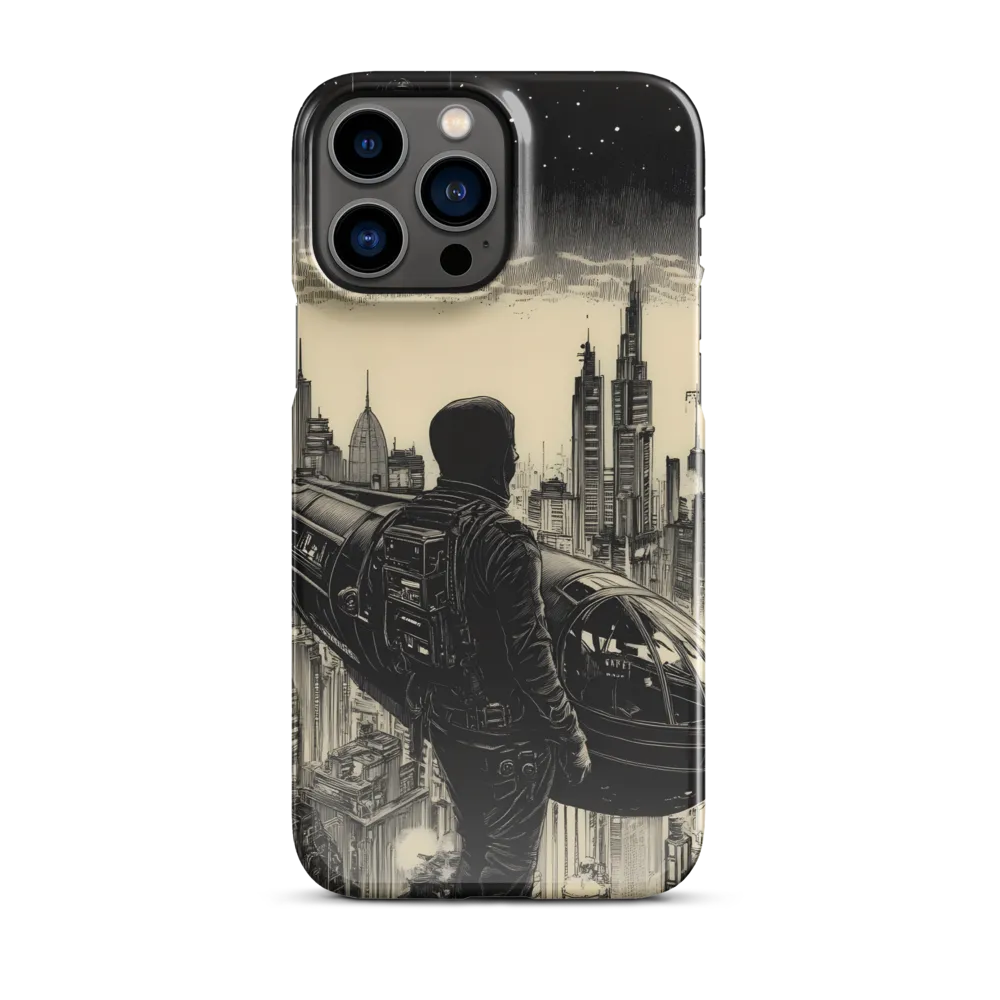 Pilot of the Dystopian Skies | Phone Case |  13 Pro Max | Snap Case | Glossy