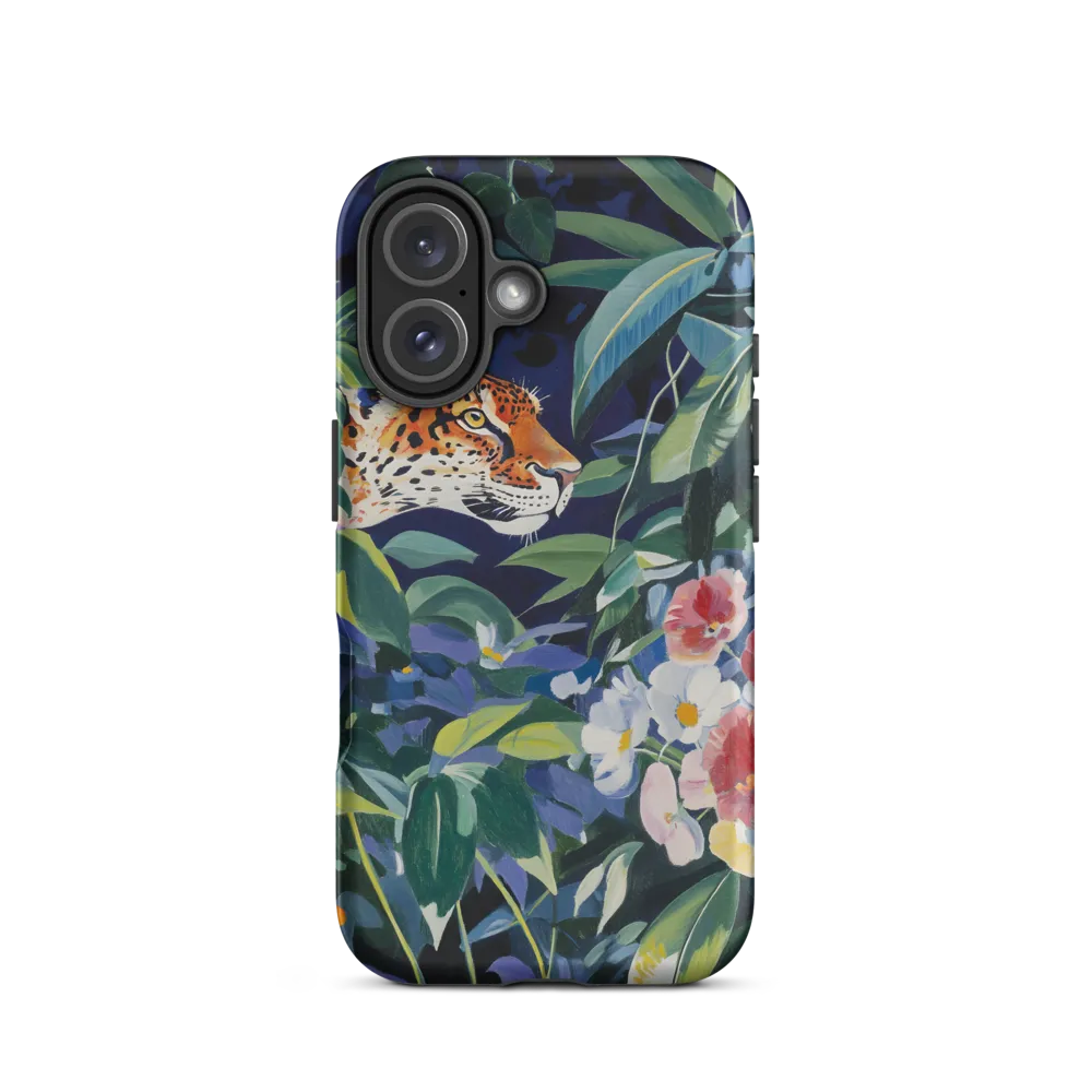 Hidden Majesty: The Jaguar Amongst Tropical Splendor | Phone Case