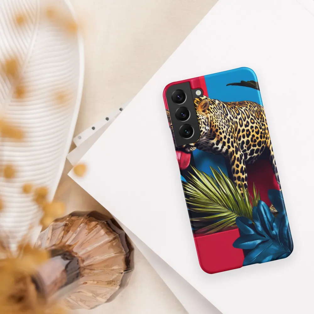 Playful Leopard in Vibrant Paradise