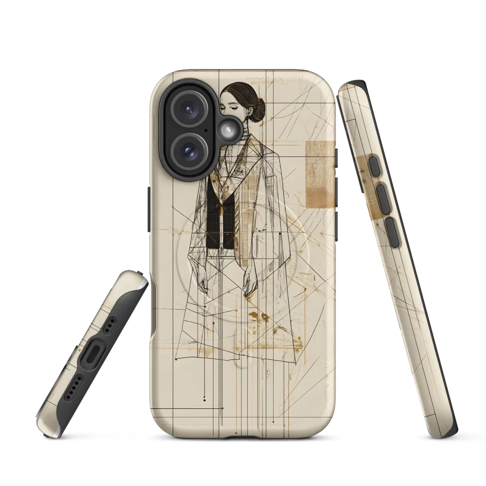 Elegance in Lines | Phone Case |  16 | MagSafe® Tough Case | Matte