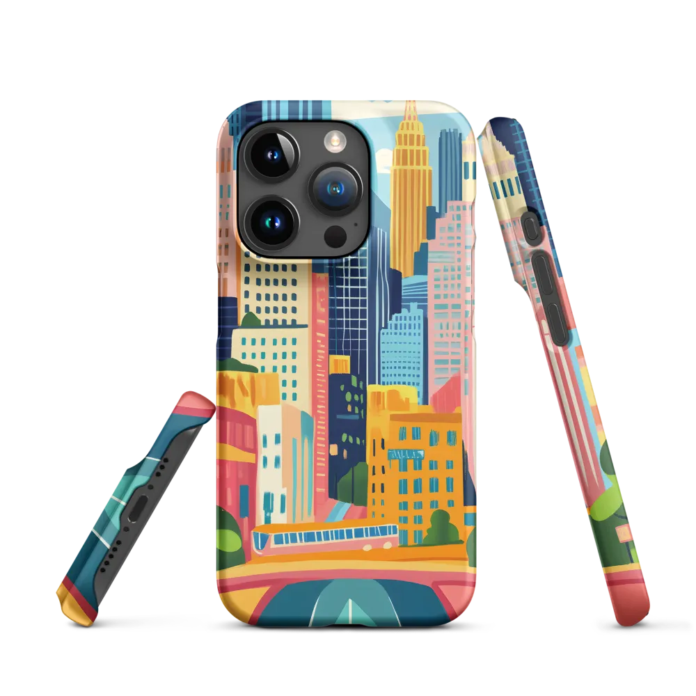 Energetic Cityscape | Phone Case |  15 Pro | Snap Case | Matte