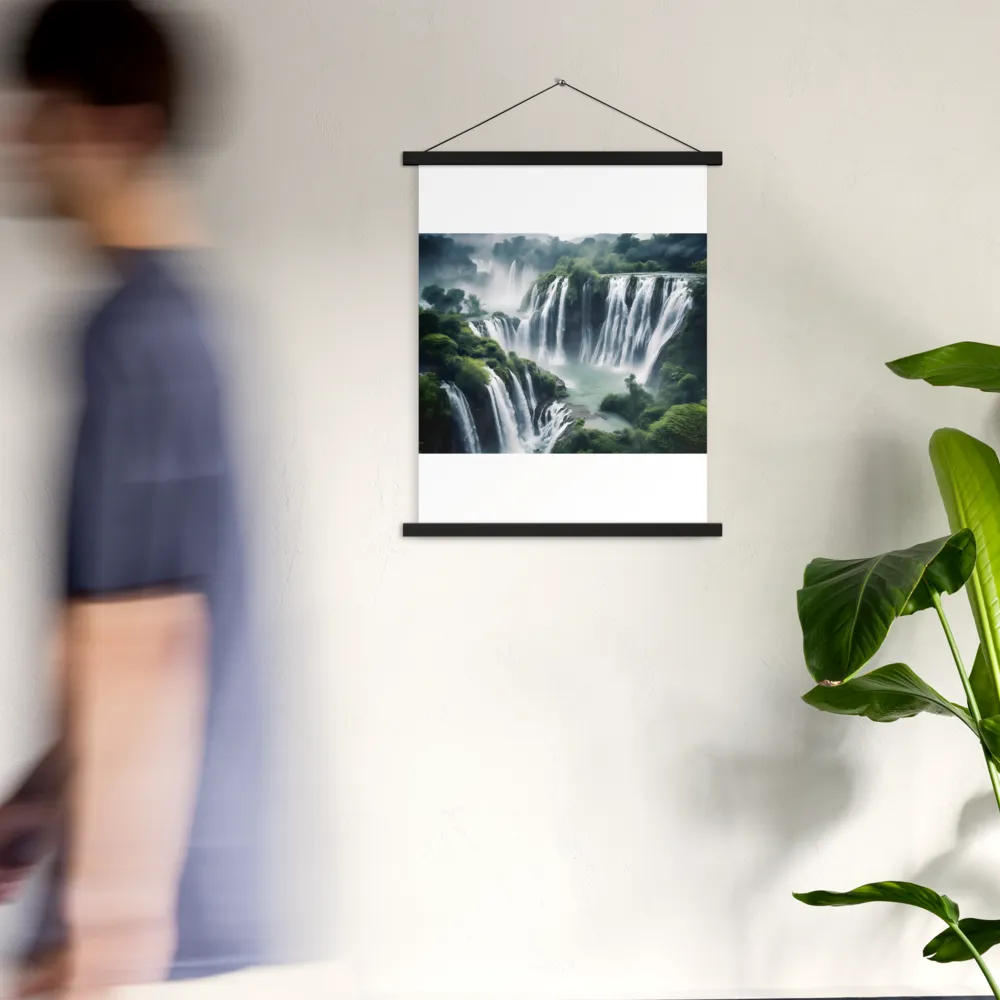 Whispers of the Cascades | Poster With Black Wood Hanger | 18″×24″