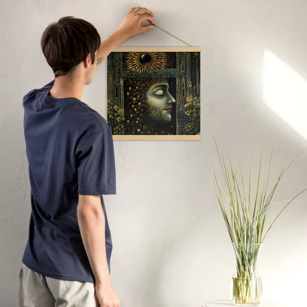 Nature’s Embrace: The Infinite Connection | Poster With Oak Wood Hanger | 16″×16″