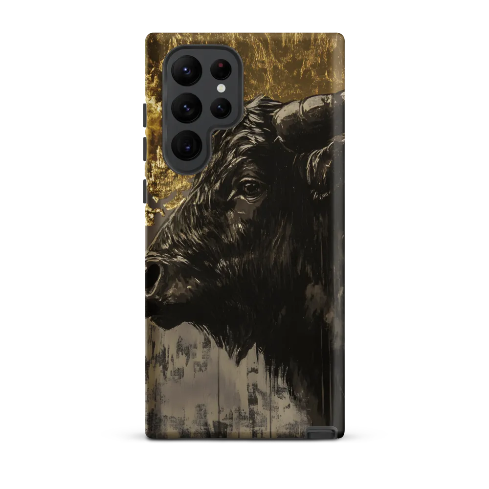 Majestic Bull Against the Golden Horizon