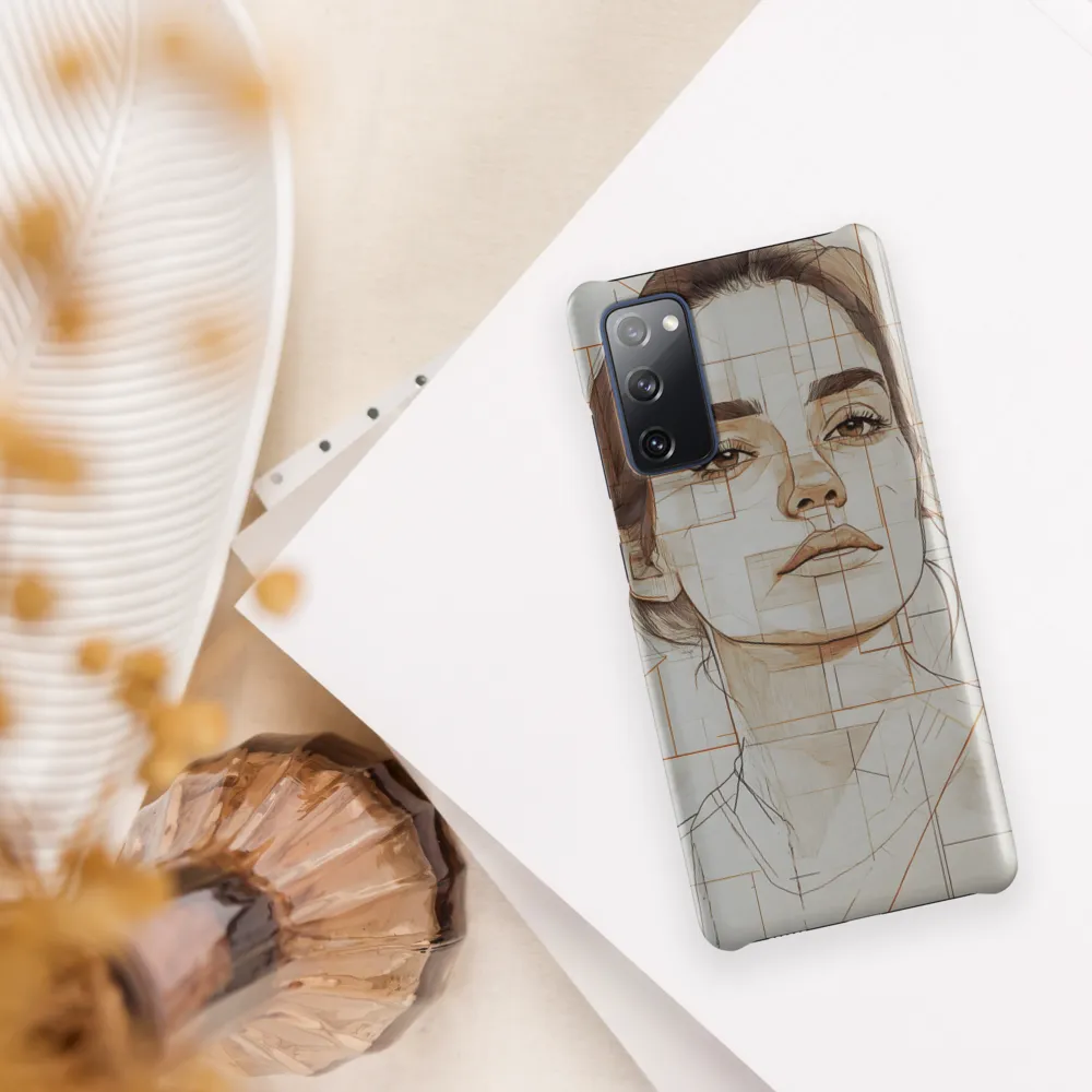 Geometric Serenity: A Minimalist Portrait