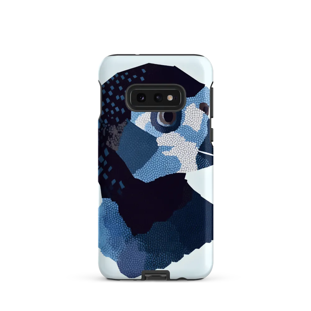 Abstract Avian Portrait in Blue