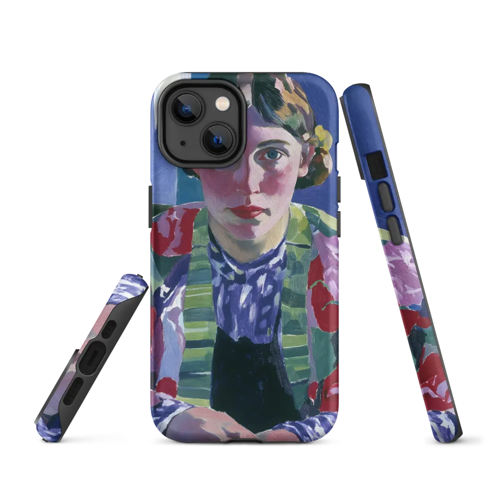 Vibrant Gaze: A Modernist Portrait