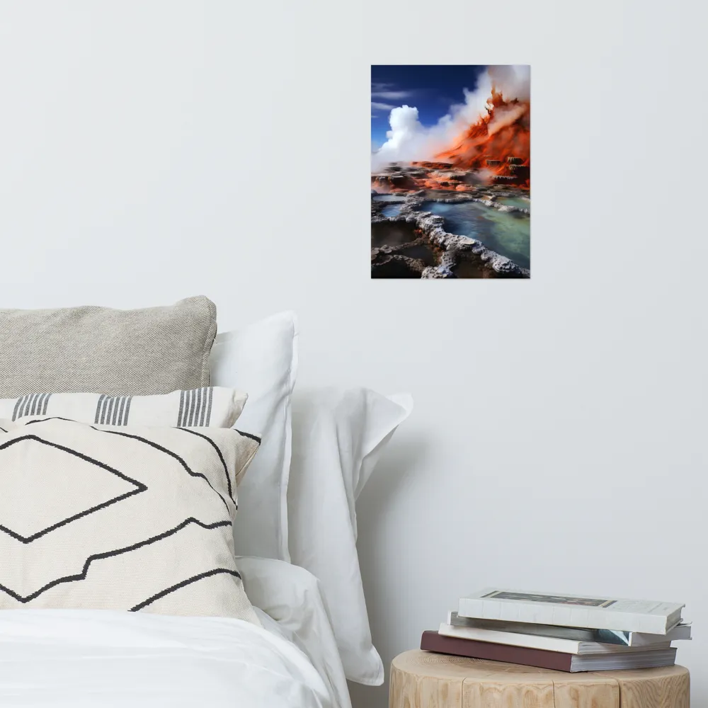 Nature's Fury: The Volcano's Expression | Poster | 12″×16″